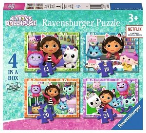 Puzzle Gabby´s Dollhouse 4v1
