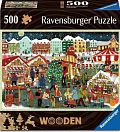 Dřevěné puzzle Kouzlo Vánoc 500 dílků
