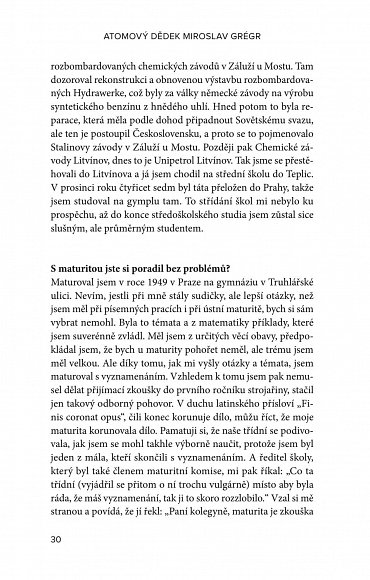 Náhled Atomový dědek Miroslav Grégr: Se skromností sobě vlastní