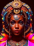 Diamantové malování Afričanka III 30x40cm