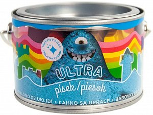 Ultra písek s glitry - modrý 200g