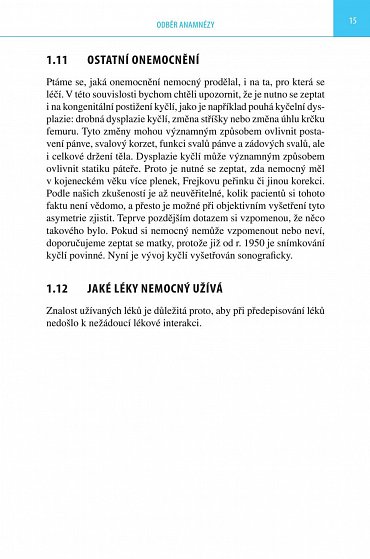 Náhled Orientační vyšetření páteře