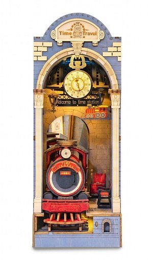 3D Skládačka Zarážka na knihy - Kouzelné nádraží