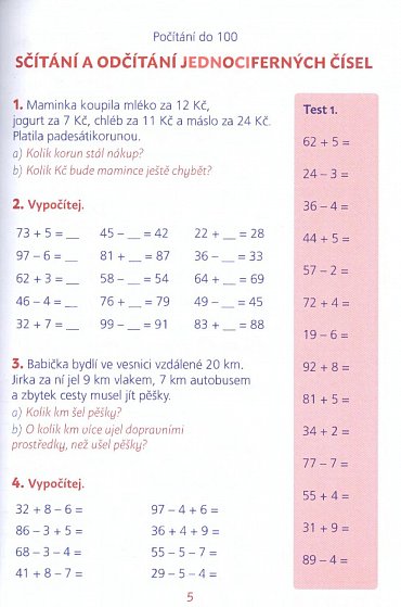 Náhled Souhrn látky z matematiky 1. stupeň ZŠ