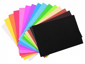 Pěnovka samolepicí 15 ks - základní barvy