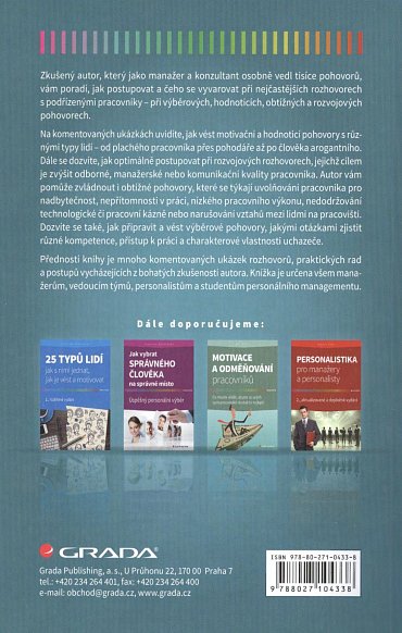 Náhled Jak vést rozhovory s podřízenými pracovníky - Výběrové, hodnoticí, obtížné a rozvojové pohovory