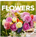 Kalendář 2026 poznámkový: Květiny, 30 x 30 cm