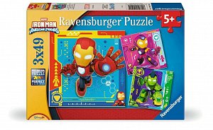 Puzzle Iron Man a jeho úžasní přátelé 3x49 dílků
