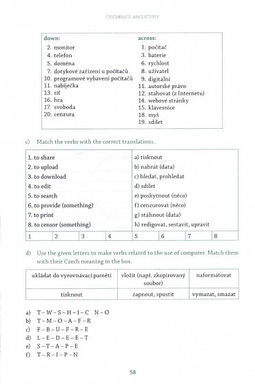 Náhled Cvičebnice angličtiny 2 - Procvičování anglické slovní zásoby