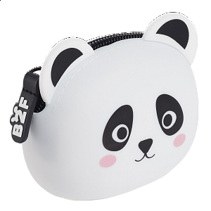 Miquelrius B2F - peněženka se zipem Puppies to go, panda, bílá