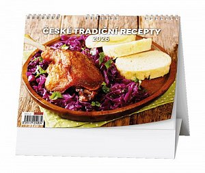 České tradiční recepty 2026 - stolní kalendář