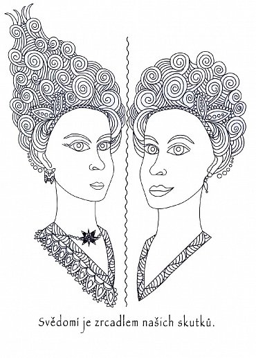 Náhled Láska, radost, štěstí - Omalovánky pro dospělé