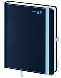 Diář 2026 denní A5 Double Blue s poutkem