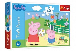 Trefl Puzzle Peppa Pig - Zábava s přáteli / 60 dílků