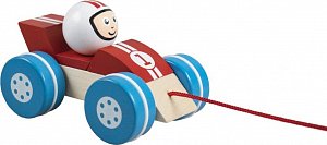 Formule závodní tahací dřevěná 12cm v krabičce 13x11x8cm 12m+