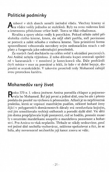 Náhled Stručný životopis zakladatele islámu