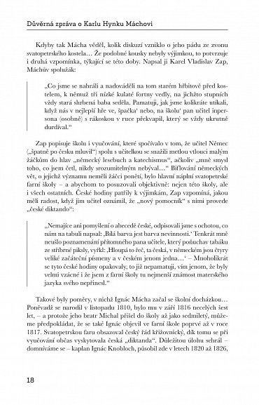 Náhled Důvěrná zpráva o Karlu Hynku Máchovi, 4.  vydání