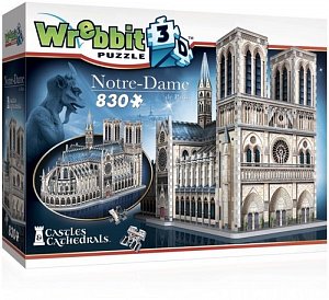Puzzle 3D Katedrála Notre-Dame 830 dílků