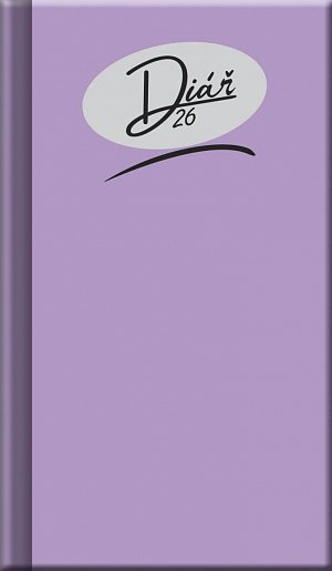 Kapesní diář 2026 - COLORS fialový (A6)