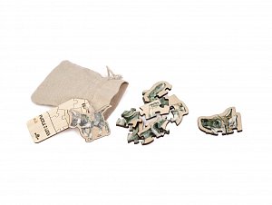 Puzzle z lesa mláďata - Vlče