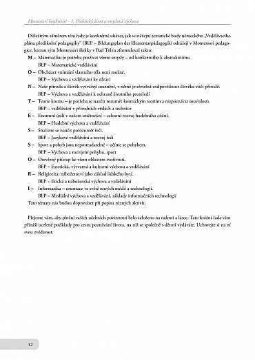 Náhled Montessori konkrétně 1 - Praktický život a smyslová výchova