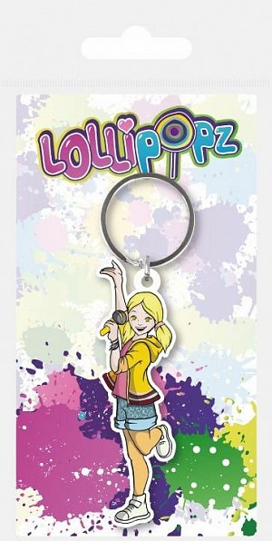 Lollipopz Klíčenka gumová - žlutá