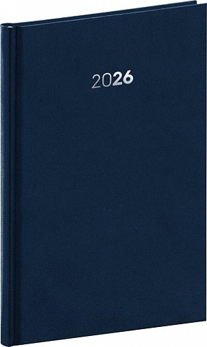 Diář 2026: Balakon - tmavěmodrý, týdenní, 15 x 21 cm