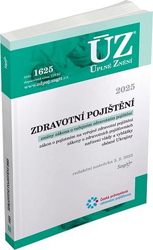 ÚZ 1625 Zdravotní pojištění, 2025