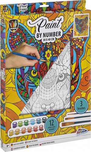 Malování podle čísel na plátno Tygr 30x40 cm