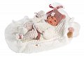 Llorens 63576 NEW BORN HOLČIČKA - realistická panenka miminko s celovinylovým tělem - 35 cm