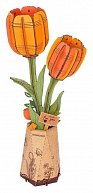 3D Dřevěná skládačka: Oranžový tulipán