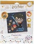 Crystal Art pohlednice - Harry Potter Family, 18x18cm