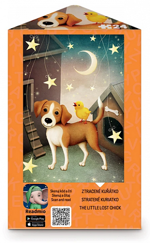 Puzzle triangl Ztracené kuřátko 24 dílků