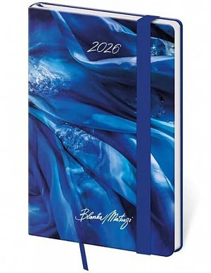 Diář 2026 týdenní kapesní Vario - Matragi Blue s gumičkou