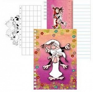 Křemílek a Vochomůrka - Zápisník A6 s 3D aplikací a vazbou twin wire