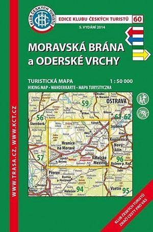 KČT 60 Moravská brána, Oderské vrchy 1:50T Turistická mapa