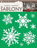 Kreativní šablony - vločky 18 x 23 cm