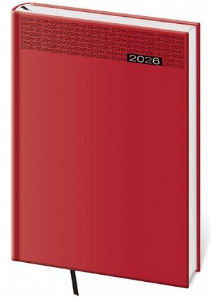 Diář 2026 týdenní B5 Gommato - červená