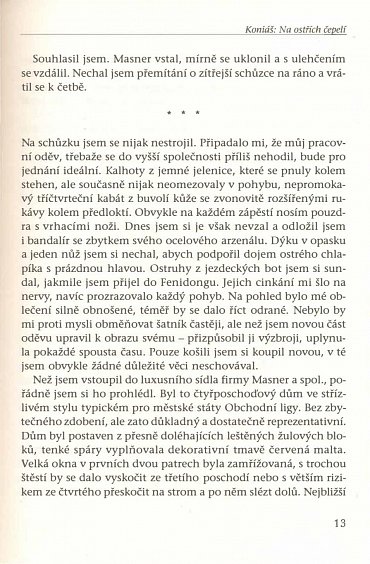 Náhled Na ostřích čepelí