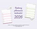 Kalendář 2026 Rodinný plánovací - prázdný