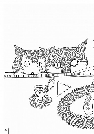 Náhled Kočičí 3D omalovánky