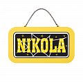 Neonová cedulka se jménem - Nikola
