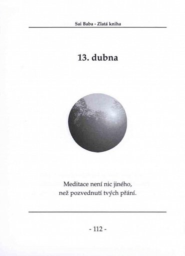 Náhled Zlatá kniha - Myšlenky Sai Baby na každý den