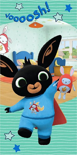 Dětská osuška Zajíček Bing Superhrdina Hoppity