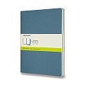 Sešity Moleskine Cahier, XL, čisté, 3 ks - tm. tyrkysové