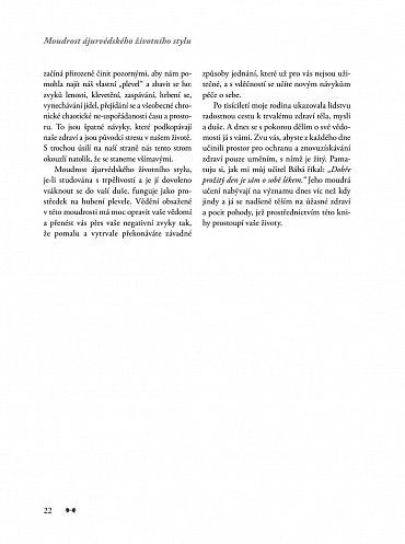 Náhled Moudrost ájurvédského životního stylu - Ucelený recept na optimalizaci zdraví, předcházení nemocem