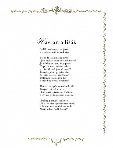 Náhled La Fontainovy bajky, 1.  vydání