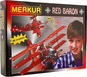 Merkur Red Baron 680 dílů, 40 modelů
