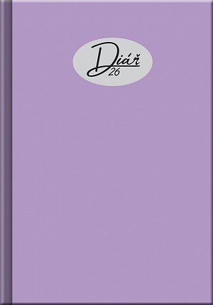 Denní diář 2026 - COLORS fialový (A5)