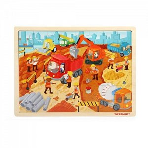 Puzzle Stavba, dřevěné